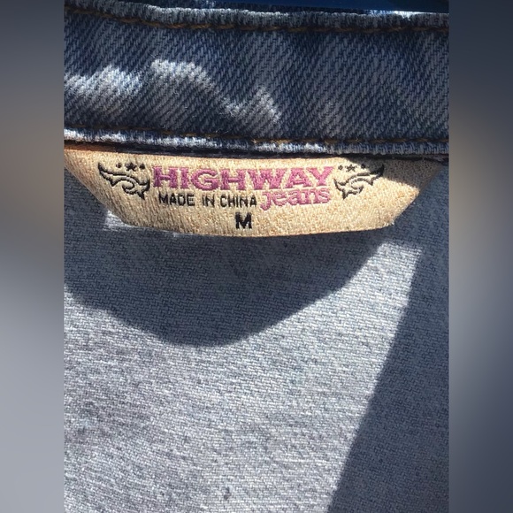 Little Girls Jean Jacket by Highway Jeans Sz M - Picture 4 of 8